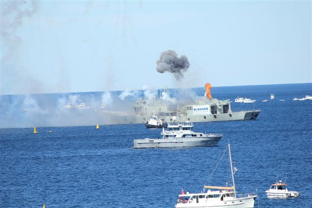 scuttling the ex hmas adelaide off the NSW central coast