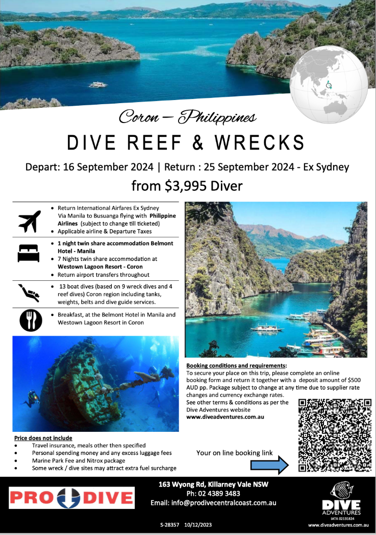 Dive the wrecks and reefs around Coron in the Palawan group of islands
