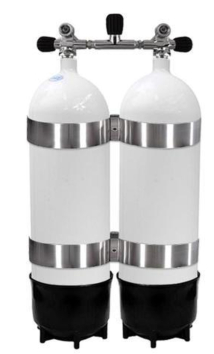Faber twin 15 Lt steel cylinders (Twinset)